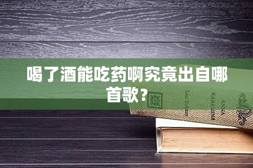 喝了酒能吃药啊究竟出自哪首歌？