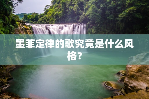 墨菲定律的歌究竟是什么风格？