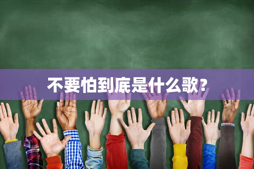 不要怕到底是什么歌？