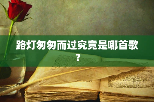 路灯匆匆而过究竟是哪首歌？