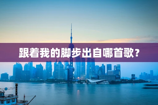 跟着我的脚步出自哪首歌？