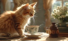 我陪猫儿喝茶出自哪首歌？