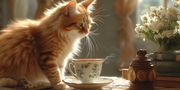 我陪猫儿喝茶出自哪首歌？